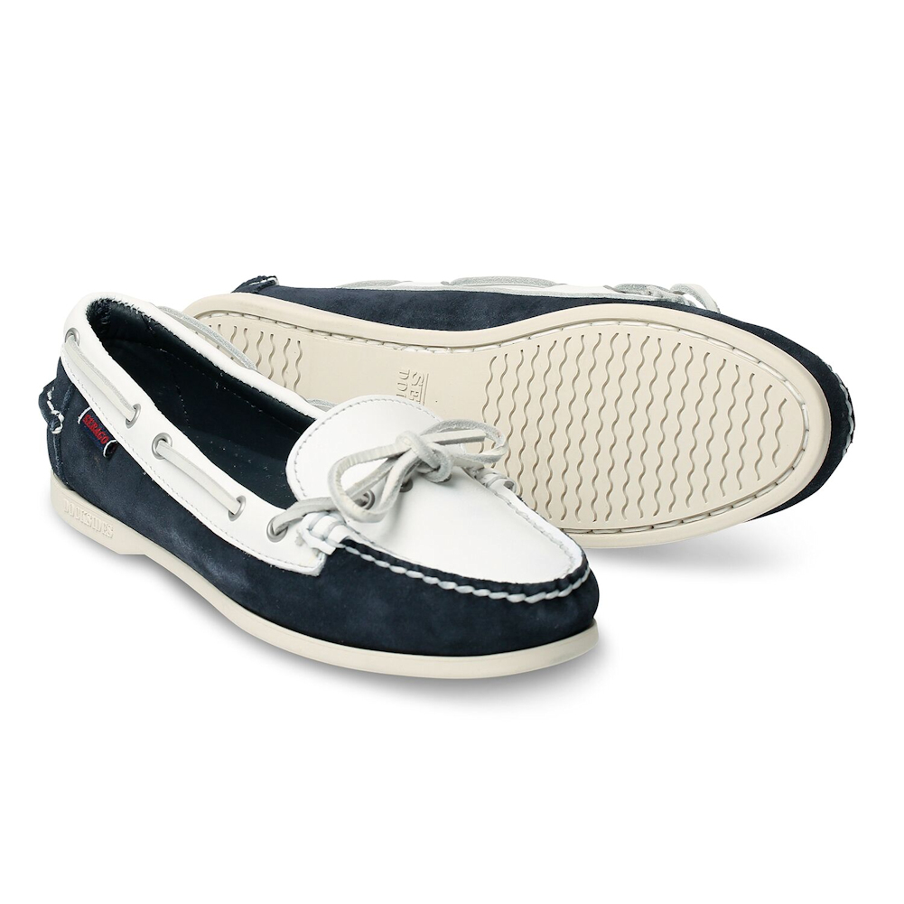 Sebago Nina Suede Leather Docksides Boating Deck Shoes
