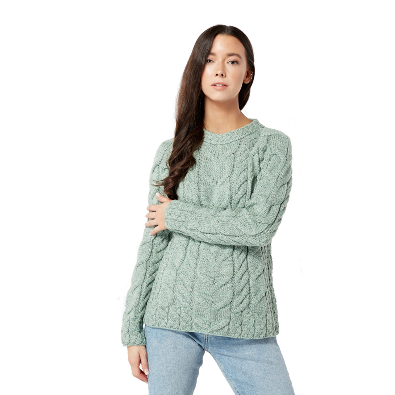 Aran Woollen Mills Women's Raglan Merino Jumper